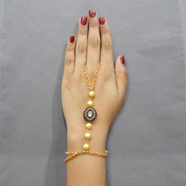 Apurva Pearls Austrian Stone And Pearl Hand Harness