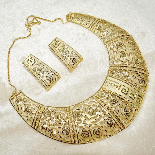 Neu Gold Forming Gold Plated Necklace Set