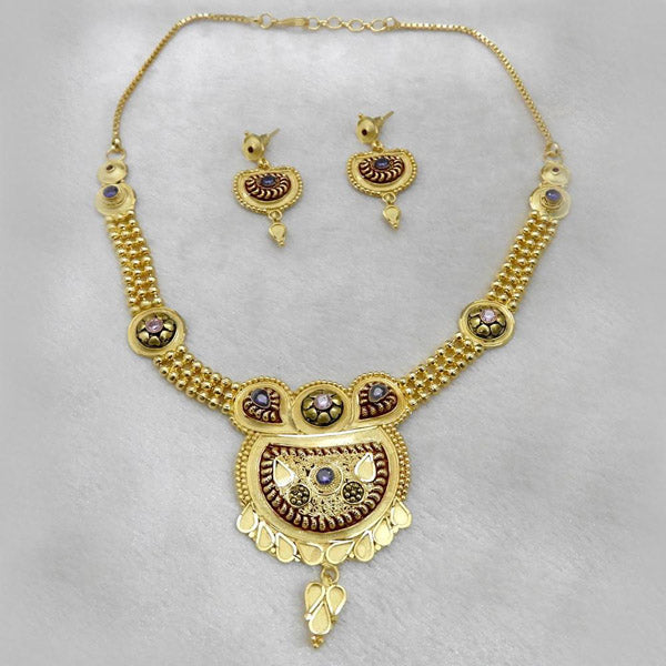 Neu Gold Forming Gold Plated Copper Necklace Set