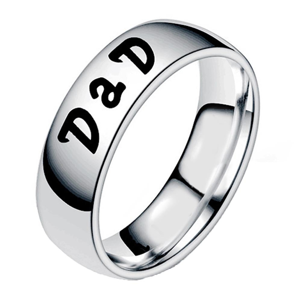 Mahi Rhodium Plated Exclusive Casual Designer Finger Ring For Dad