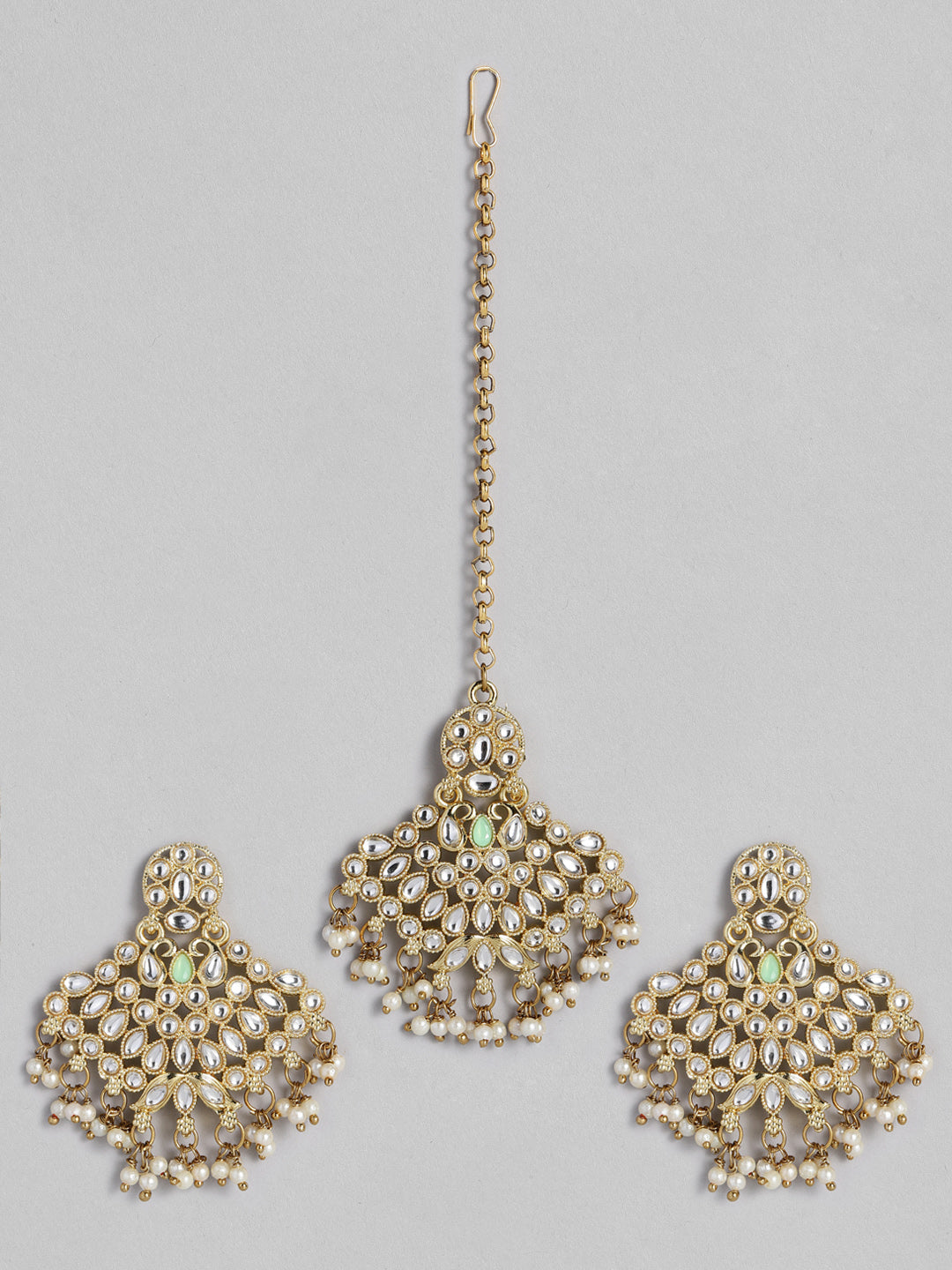 high Quality brass Goldplated Punjabi kundan jhumka Earrings With Maangtikka  in 2023 | Indian jewellery design earrings, Indian jewelry, Kundan jhumka  earrings