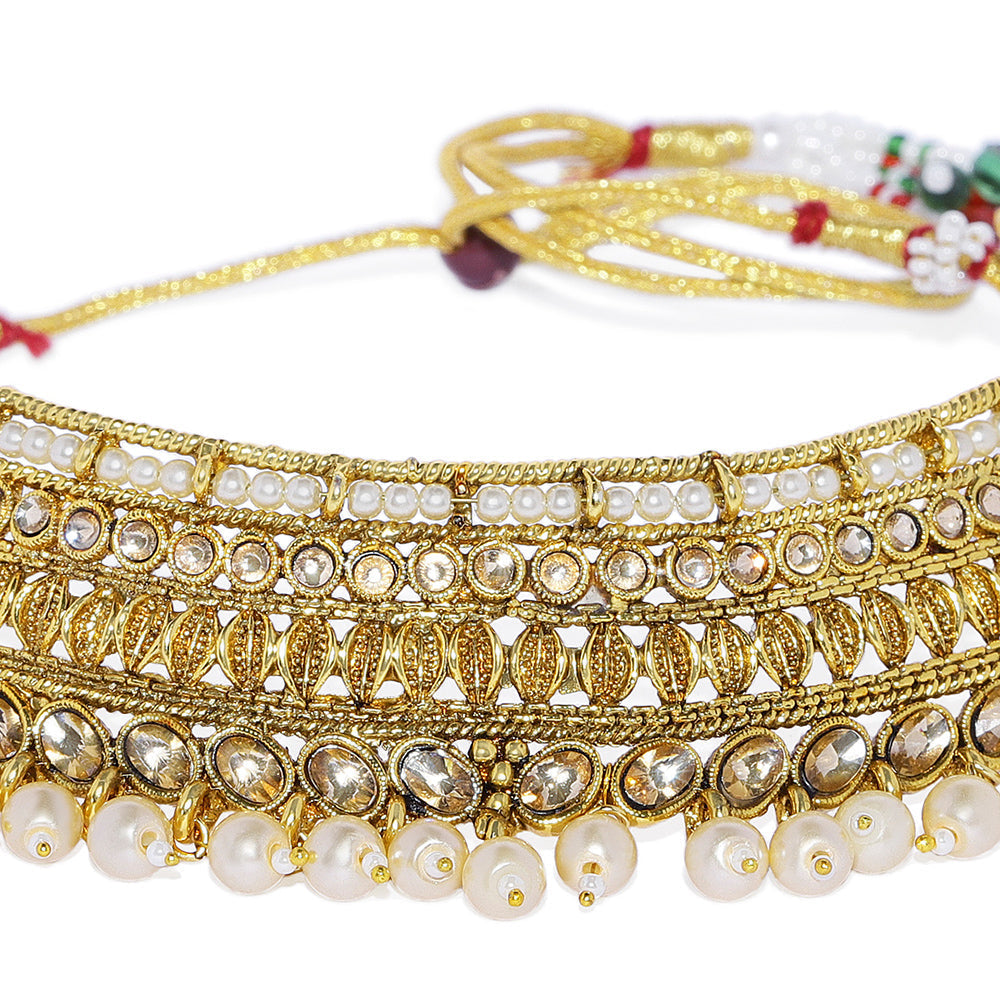 Buy Choker Necklace In Gold For Brides Online – Gehna Shop