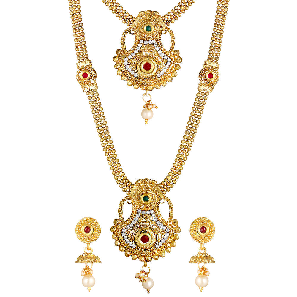 Brass on sale necklace set