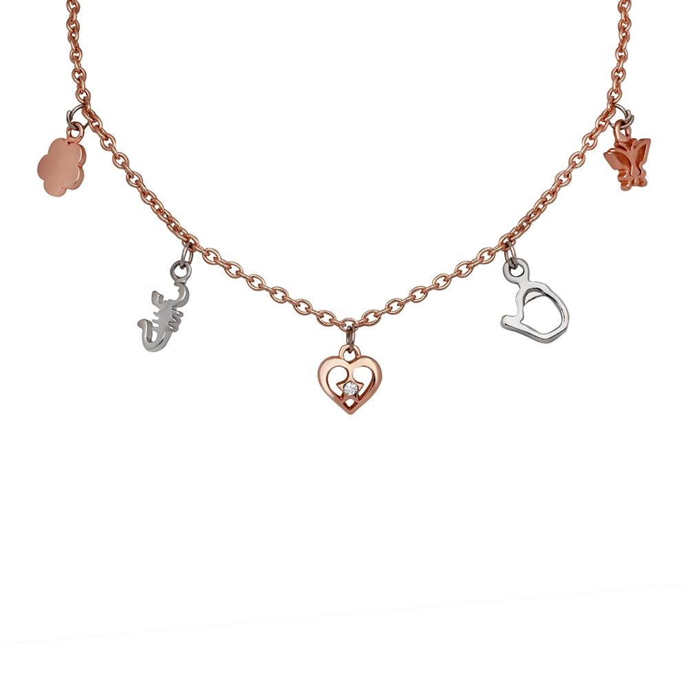Mahi Latest Design Stylish Fashionable Chain Charm Choker Necklace for Women and Girls (NL1103789M)