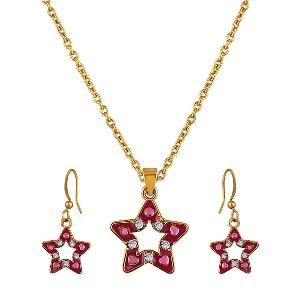 Ardene Long Star Necklace in Medium Pink | The Pen Centre