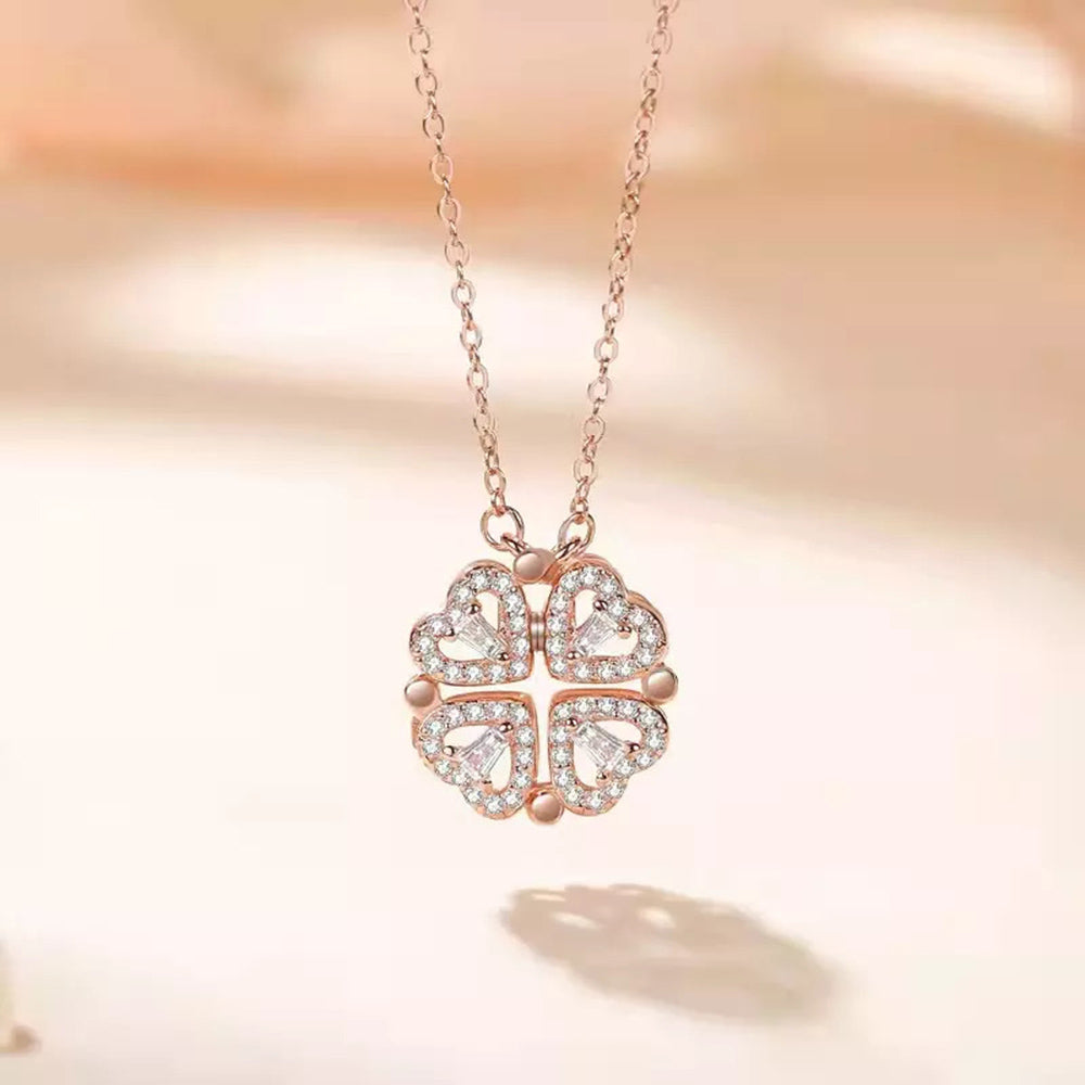 Bloomingdale's Diamond Clover Pendant Necklace in 14K White Gold, 0.50 ct.  t.w. - 100% Exclusive | Bloomingdale's