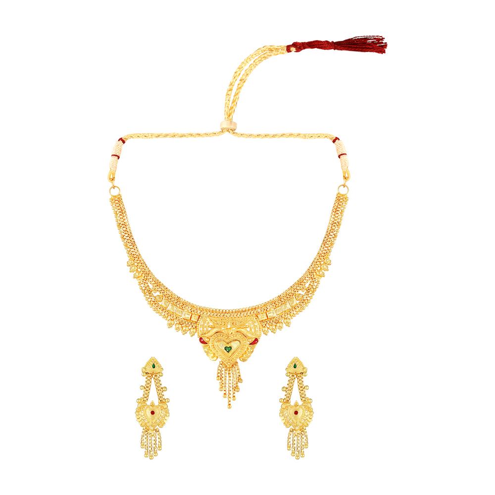 Stunning Gold Plated Jewellery Set for Women