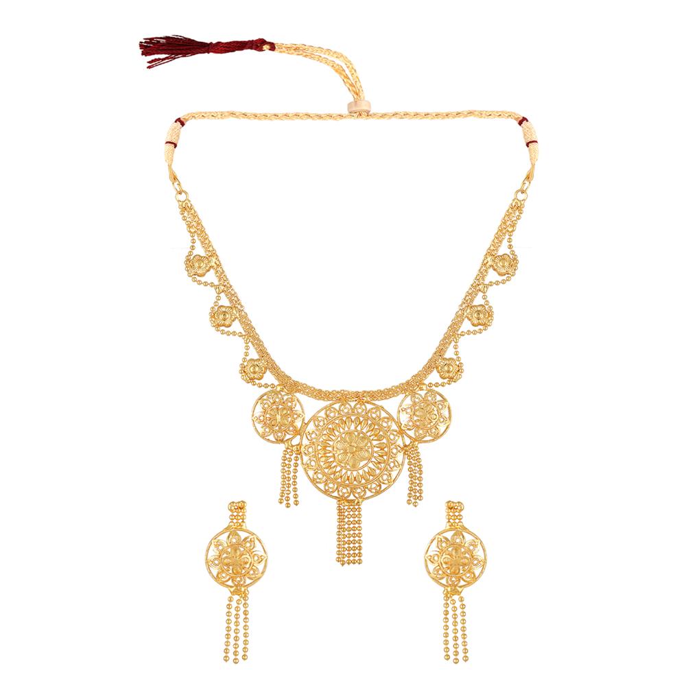 Stunning Gold Plated Jewellery Set for Women