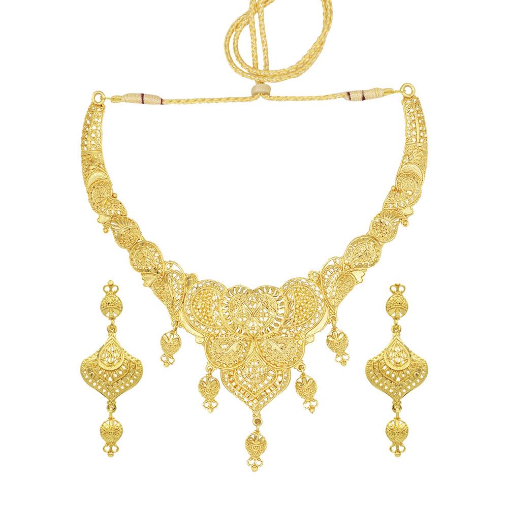 Asmitta Stunning Gold Plated Jewellery Set For Women