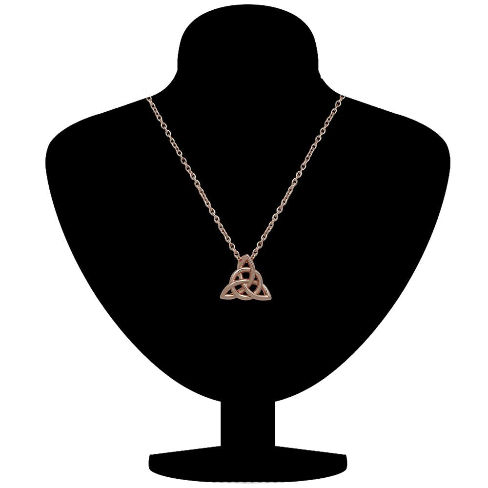 Mahi Irish Celtic Knot Triquetra Trinity Triangle Pendant Necklace with Chain for Women (PS1101733Z)