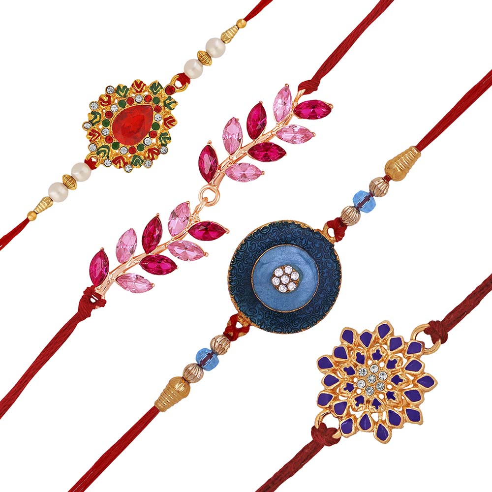 Mahi Combo of Leafy and Floral Rakhis for Men (RCO1105374M)
