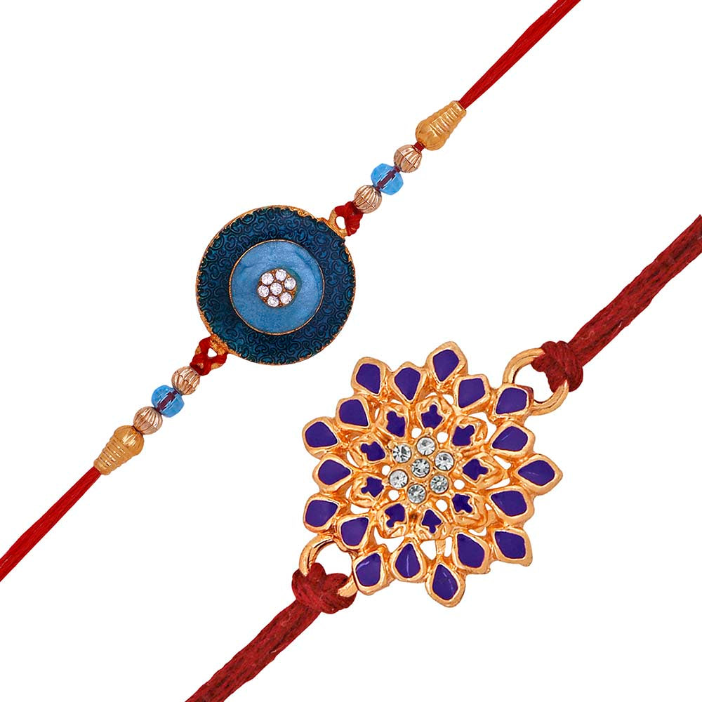 Mahi Combo of Leafy and Floral Rakhis for Men (RCO1105374M)
