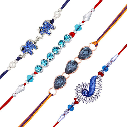 Mahi Combo of Designer and Evil Eye Rakhis for Men (RCO1105377M)