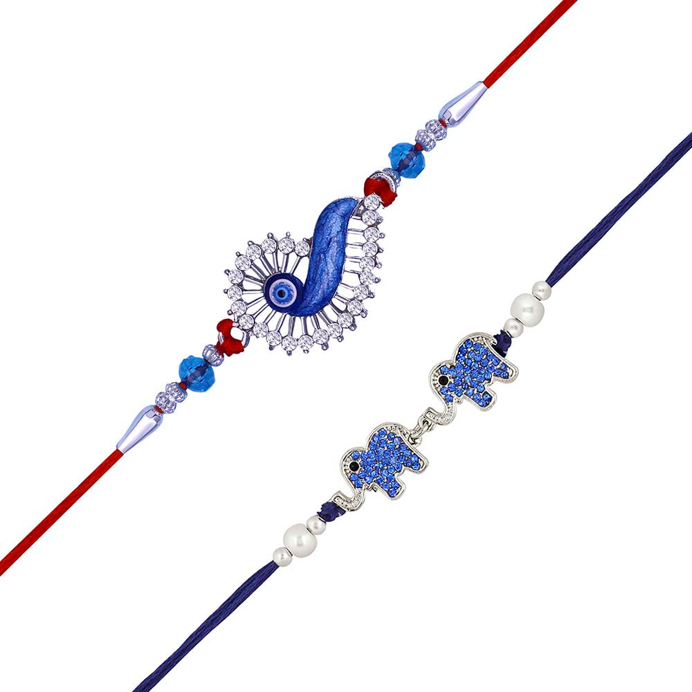 Mahi Combo of Designer and Evil Eye Rakhis for Men (RCO1105377M)